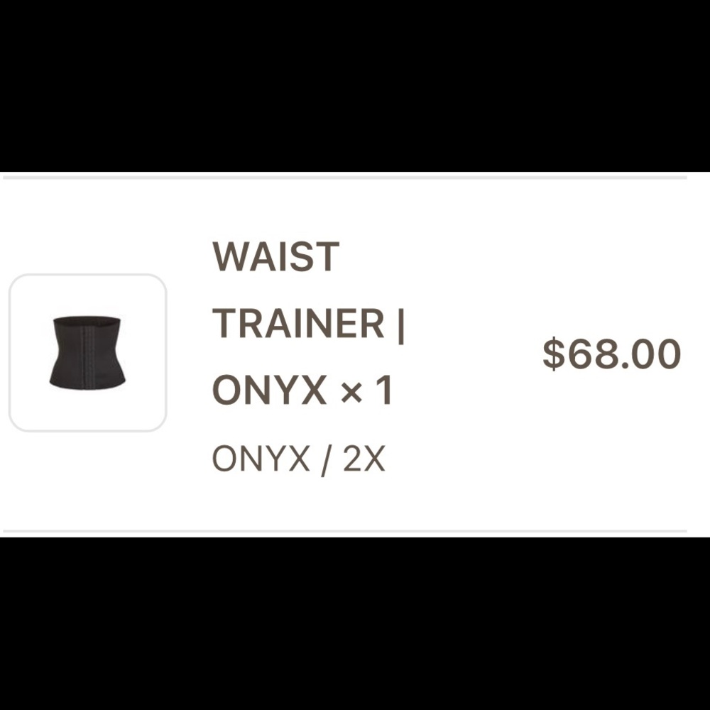 Skims onyx waist trainer 2x